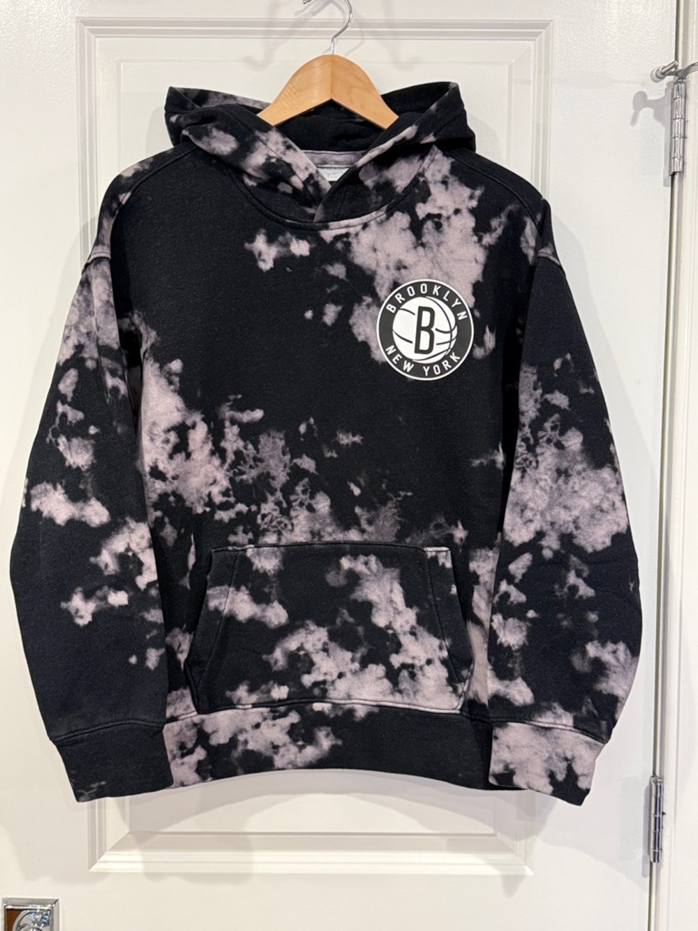 Hollister Tie-Dye Hoodie - Black & Light Gray